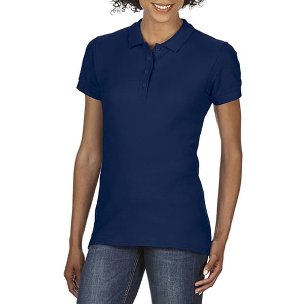 Gildan Softstyle Womens/Ladies kortärmad polotröja med dubbel piké