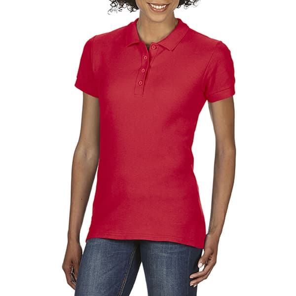 Gildan Softstyle poloshirt med kort ærme og dobbelt pique polo til kvinder/damer