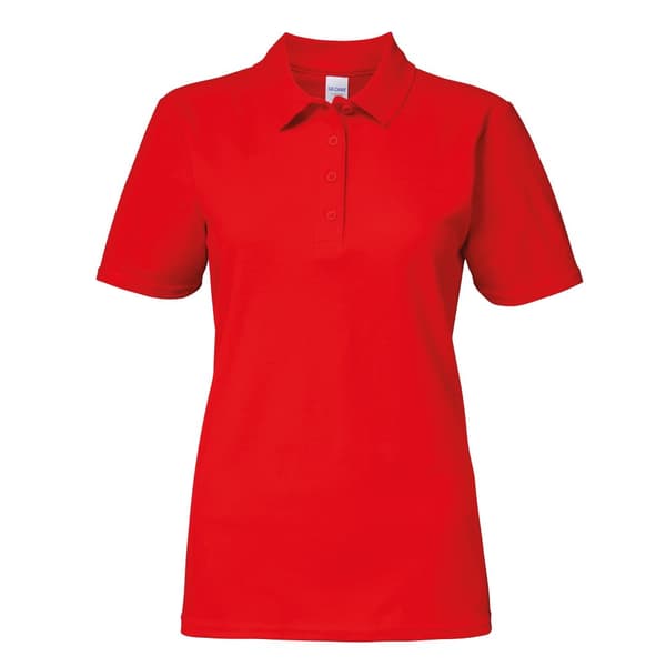 Gildan Softstyle poloshirt med kort ærme og dobbelt pique polo til kvinder/damer