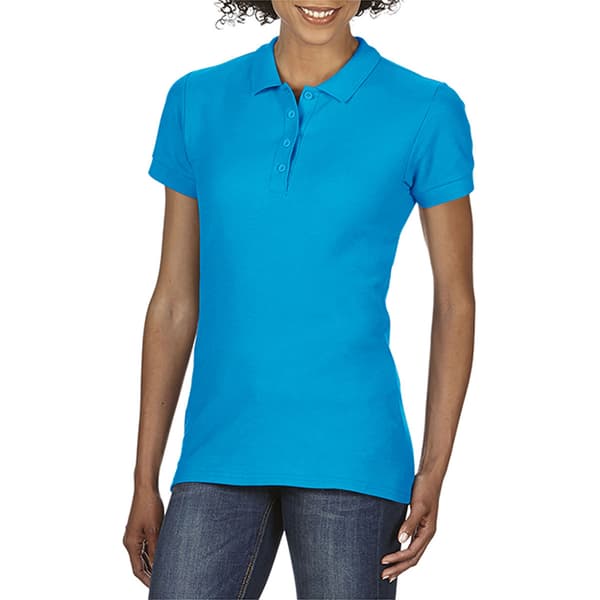 Gildan Softstyle Womens/Ladies kortärmad polotröja med dubbel piké
