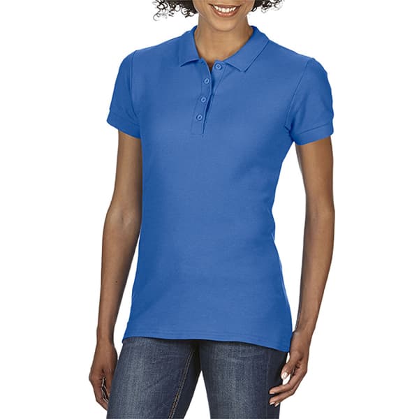 Gildan Softstyle poloshirt med kort ærme og dobbelt pique polo til kvinder/damer