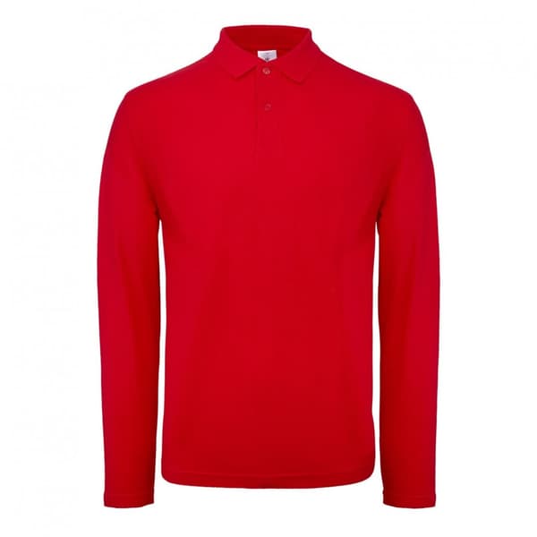 B&C ID.001 Polo med lång ärm för män (2 st.)