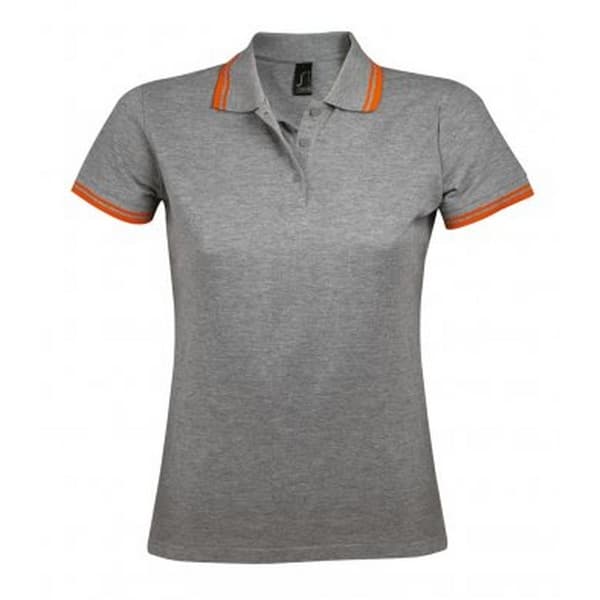 SOLS Dame/kvinde Pasadena kortærmet poloshirt med bølgetråd og korte ærmer