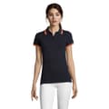 Miniatyrbild 4 av 4: SOLS Womens/Ladies Pasadena Tipped Short Sleeve Pique Polo Shirt med kort ärm