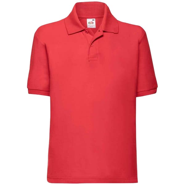 Fruit of the Loom Poloshirt i poly/bomulds-prikos til børn/børn