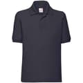 Miniatyrbillede 1 af 3: Fruit of the Loom Poloshirt i poly/bomulds-prikos til børn/børn