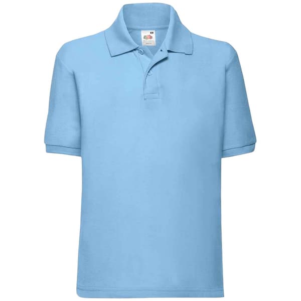 Fruit of the Loom Poloshirt i poly/bomulds-prikos til børn/børn