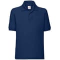 Miniatyrbillede 1 af 3: Fruit of the Loom Poloshirt i poly/bomulds-prikos til børn/børn