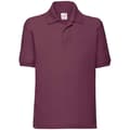 Miniatyrbillede 1 af 3: Fruit of the Loom Poloshirt i poly/bomulds-prikos til børn/børn