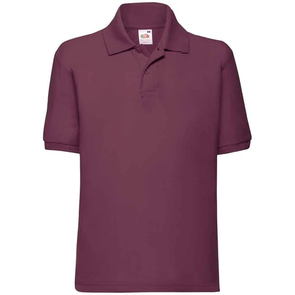 Fruit of the Loom Poloshirt i poly/bomulds-prikos til børn/børn