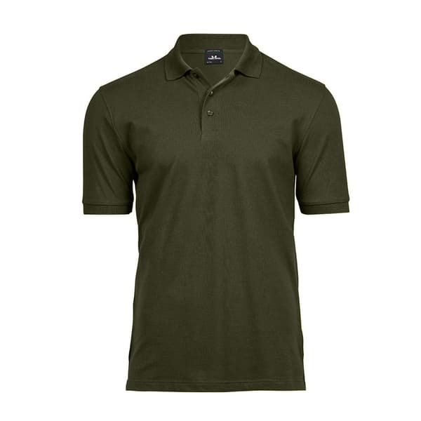 Tee Jays Mens Luxury Stretch Pique Polo Shirt Deep Green 3XL
