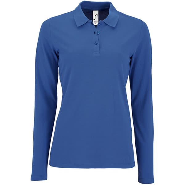 SOLS Womens/Ladies Perfect långärmad piképolotröja