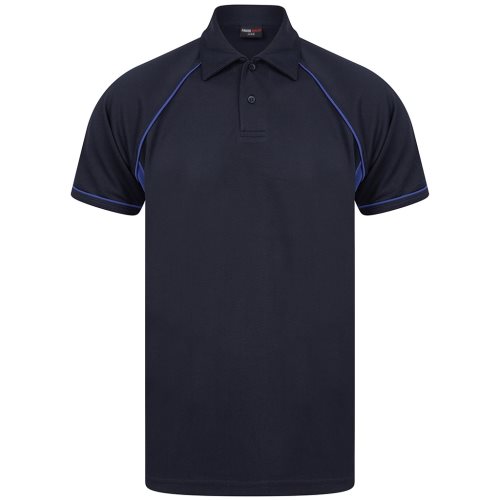 Bild av Finden och Hales Herr Performance Piped Polo Shirt