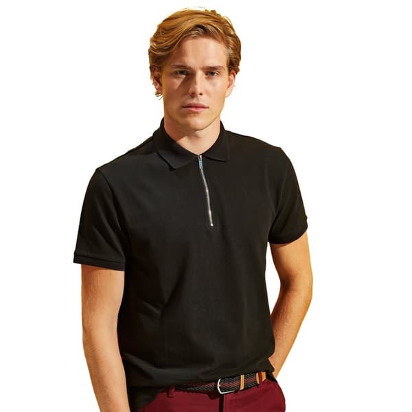 Asquith & Fox Mens Zip Polo Shirt