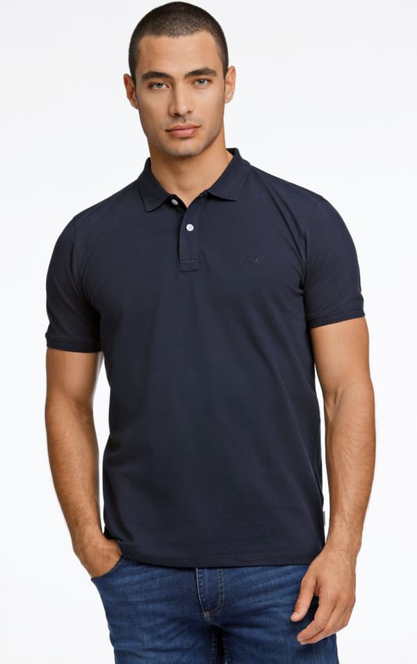 Lindbergh White - Piké 30-404016 Stretch