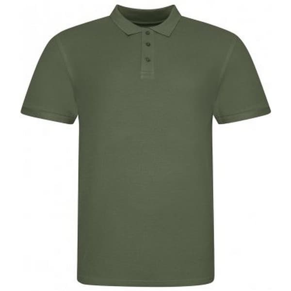 Awdis Mens Piqu Cotton Short-Sleeved Polo Shirt
