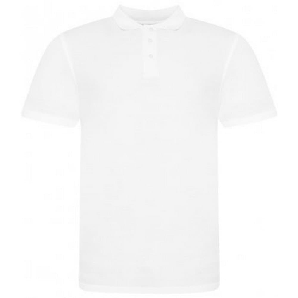 Awdis Piqu kortärmad polotröja i bomull för män