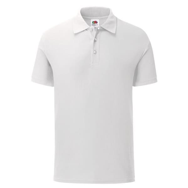 Fruit of the Loom Mens Tailored Polo Shirt White 3XL