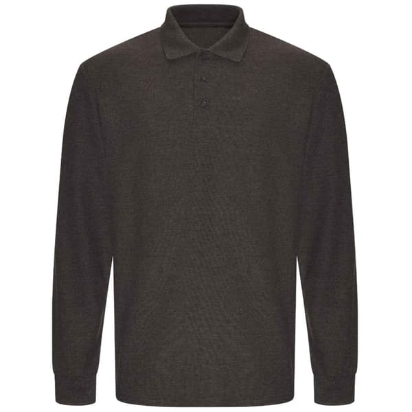 PRORTX Långärmad polotröja för män Charcoal S