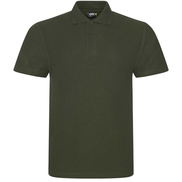 PRO RTX Mens Pro Piqué Polo Shirt Khaki XXL