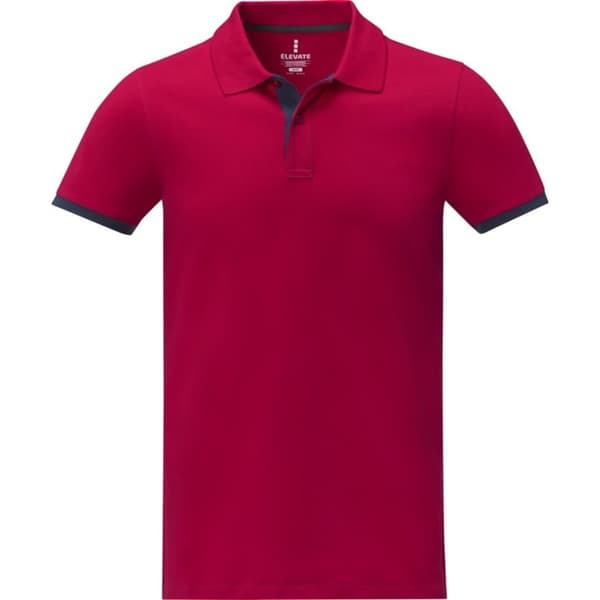 Elevate Herre Morgan kortærmet poloshirt med korte ærmer