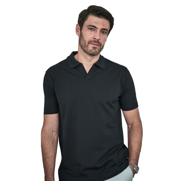 Tee Jays Polo shirt i luksus stretch med V-hals til mænd