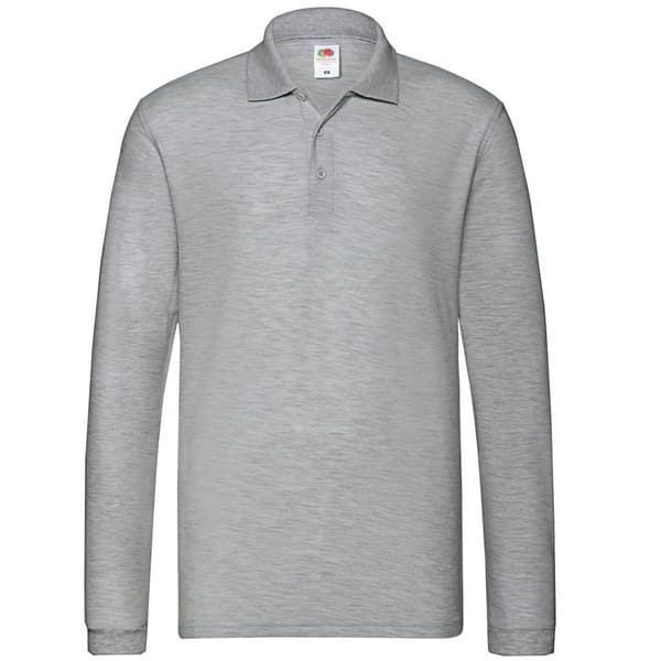 Fruit of the Loom Mens Premium Long-Sleeved Polo Shirt