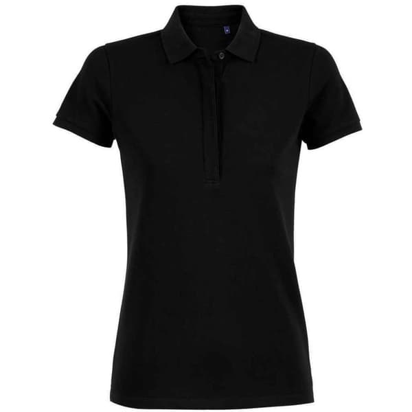 NEOBLU Womens/Ladies Owen Piqué Polo Shirt Deep Black XL