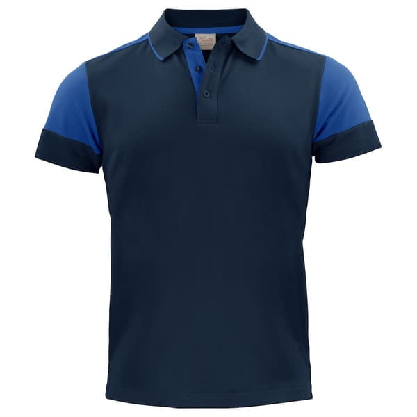 Printer Prime Contrast Polo Shirt för män Cobalt Blue/Navy XXL