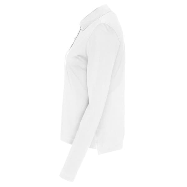 Cottover Dame/kvinde-pique-polo med lange ærmer