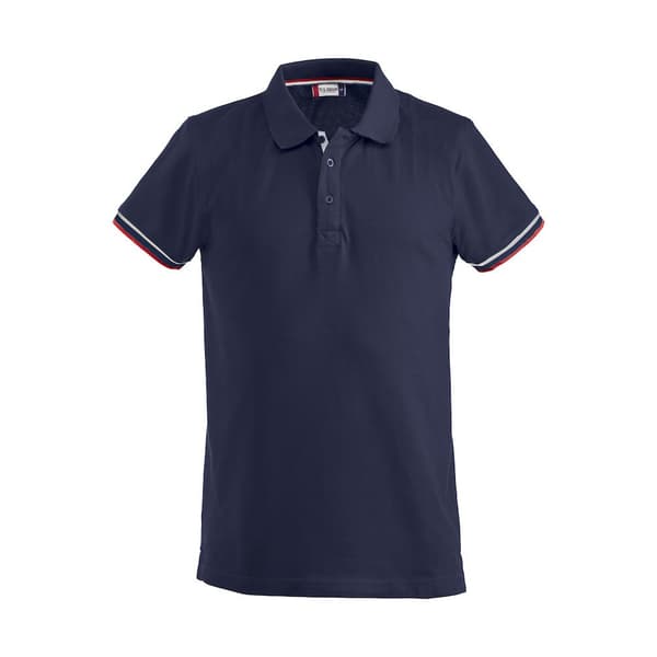Clique Mens Newton Stripe Detail Polo Shirt