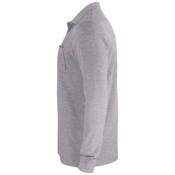Clique Unisex Adult Basic Melange långärmad polotröja för vuxna