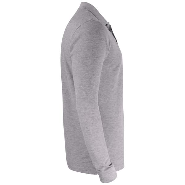 Clique Unisex Adult Basic Melange långärmad polotröja för vuxna