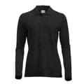 Miniatyrbilde 1 av 4: Clique Womens/Ladies Classic Marion Melange Long-Sleeved Polo Shirt