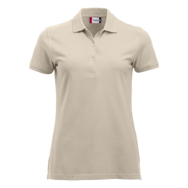 Clique Womens/Ladies Classic Marion Short-Sleeved Polo Shirt Light Khaki L