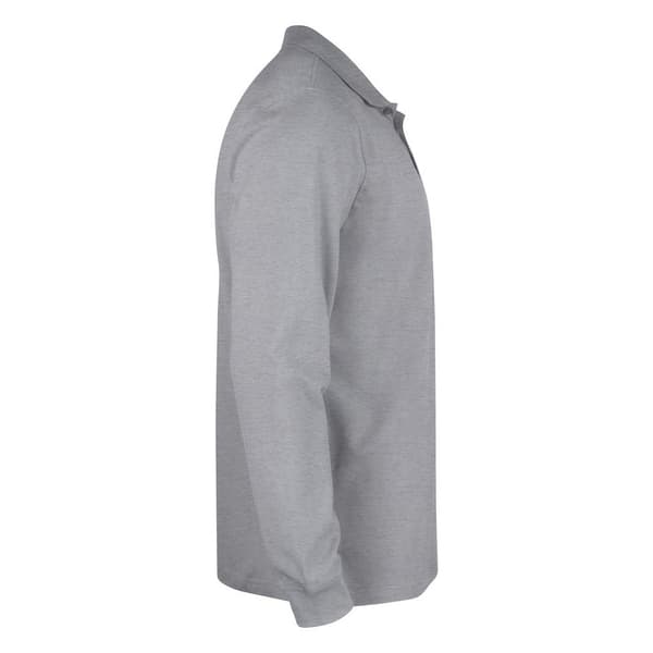 Clique Mens Classic Lincoln Melange Long-Sleeved Polo Shirt