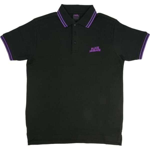 Black Sabbath Unisex poloshirt med bølget logo til voksne