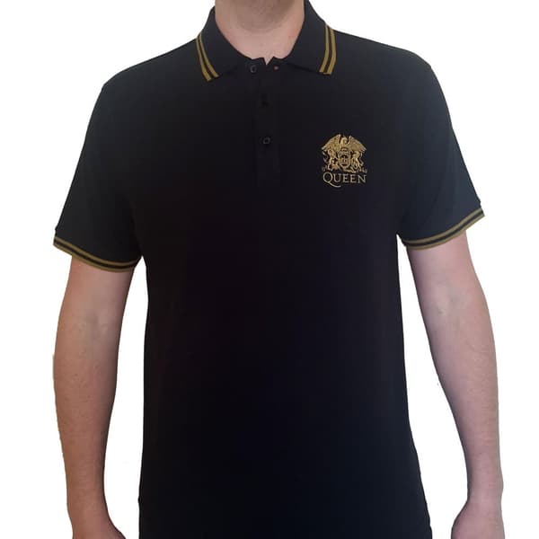 Queen Unisex Adult Crest Logo Polo Shirt