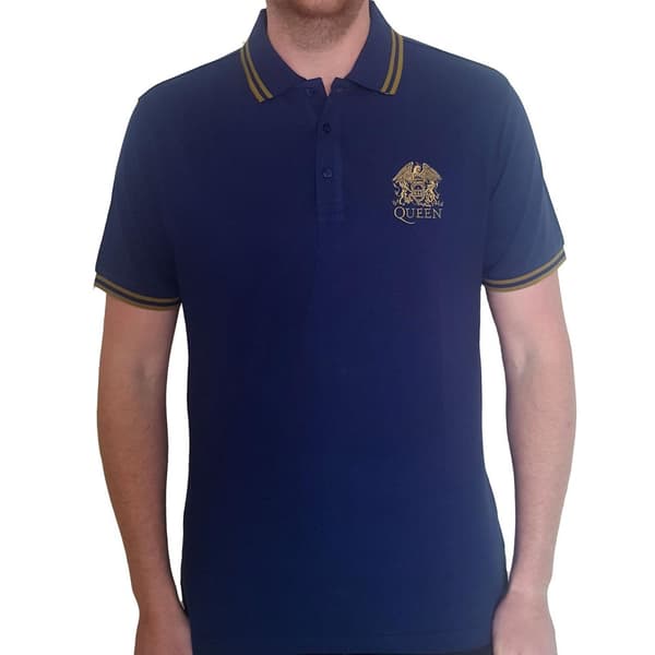 Queen Unisex Adult Crest Logo Polo Shirt
