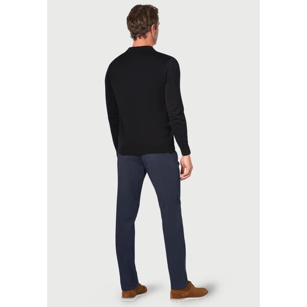 Brook Taverner Mens Casper Knitted Long-Sleeved Polo Shirt