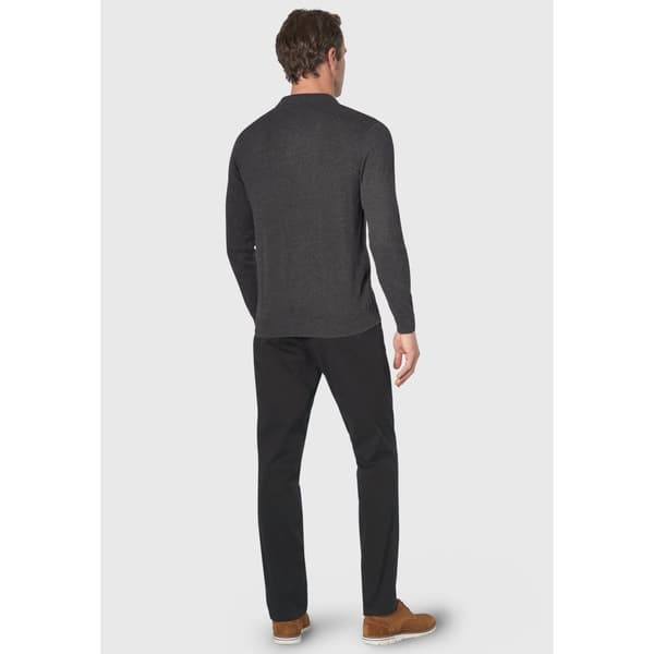 Brook Taverner Mens Casper Knitted Long-Sleeved Polo Shirt