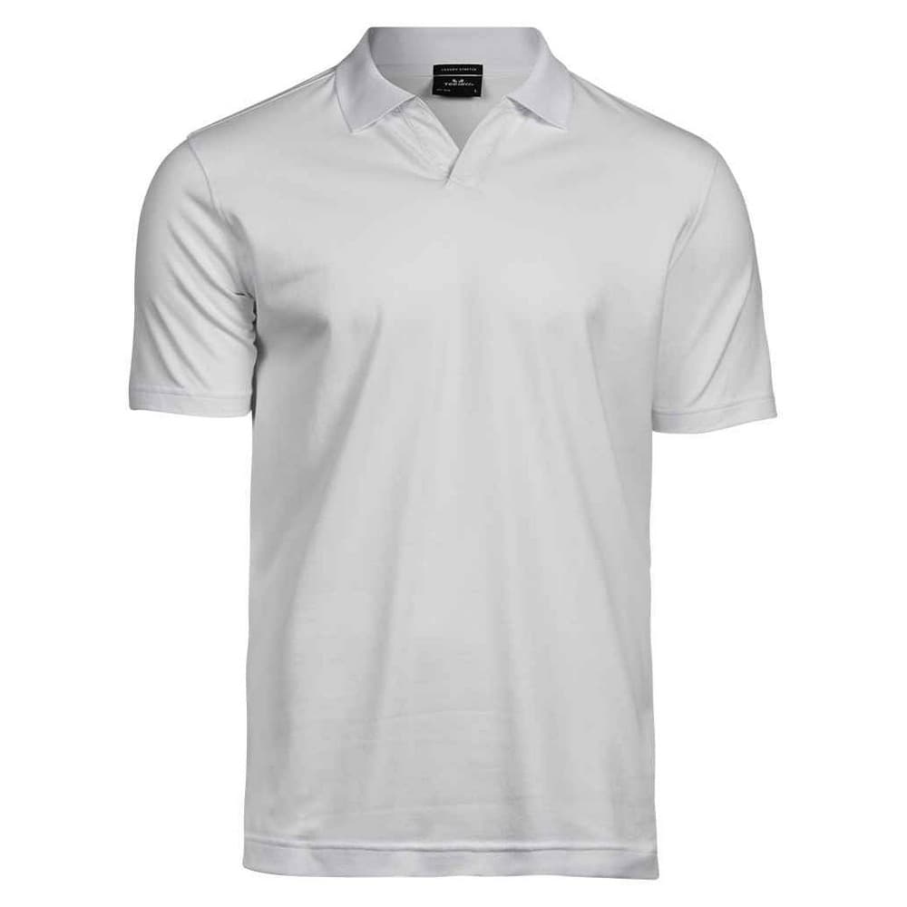 Tee Jays Mens Stretch V Neck Polo Shirt | CDON