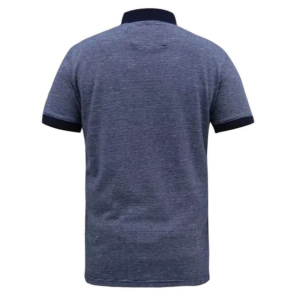 Duke Mens D555 Oxley Fine Stripe Jersey Patch Pocket Kingsize Polo Shirt