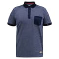 Miniatyrbillede 1 af 3: Duke Mens D555 Oxley Fine Stripe Jersey Patch Pocket Kingsize Polo Shirt