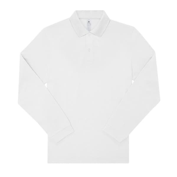 B&C Mens My Long-Sleeved Polo Shirt