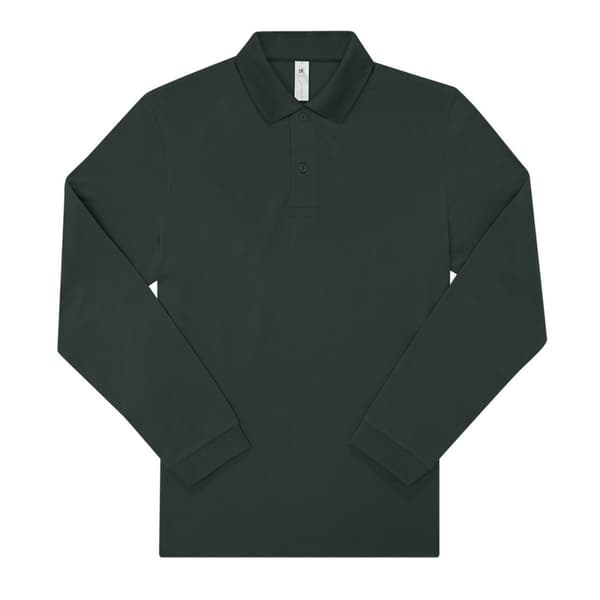 B&C Mens My Long-Sleeved Polo Shirt