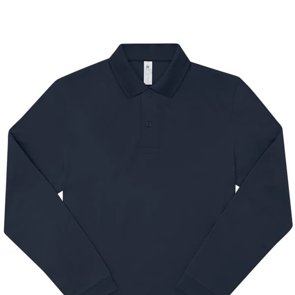 B&C My My langærmet poloshirt til mænd