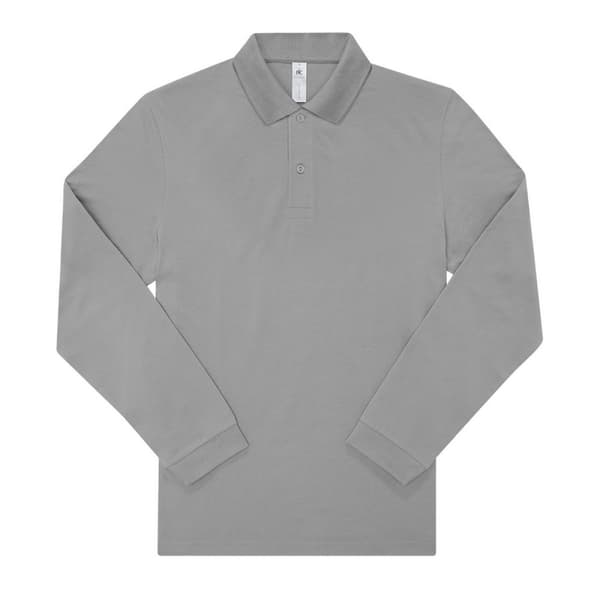 B&C Mens My Long-Sleeved Polo Shirt