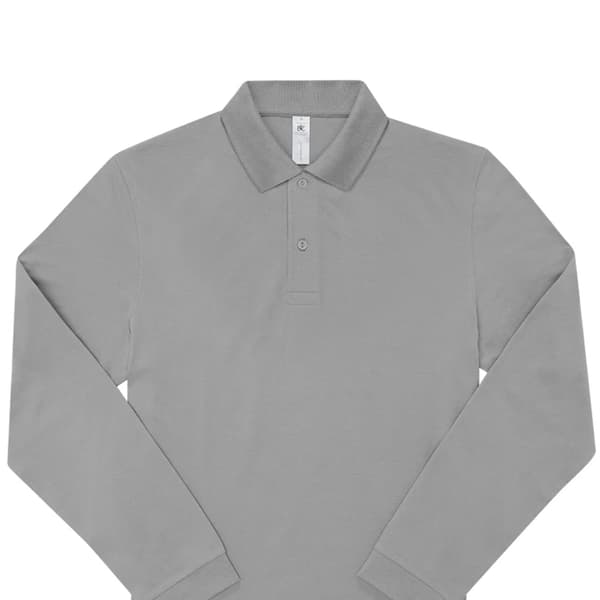 B&C My My långärmad polotröja för män