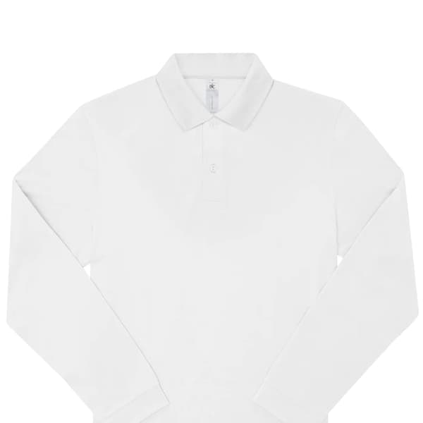 B&C My My langærmet poloshirt til mænd